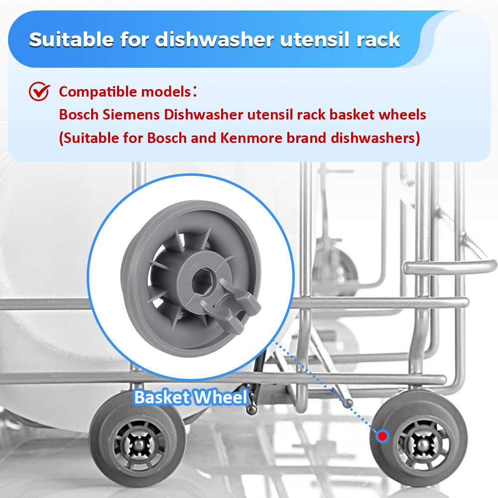 Dishwasher Lower Bottom Basket Wheels For Bosch For Neff For Siemens Dishwasher Spare Parts Lower Rollers Dishwasher Wheels