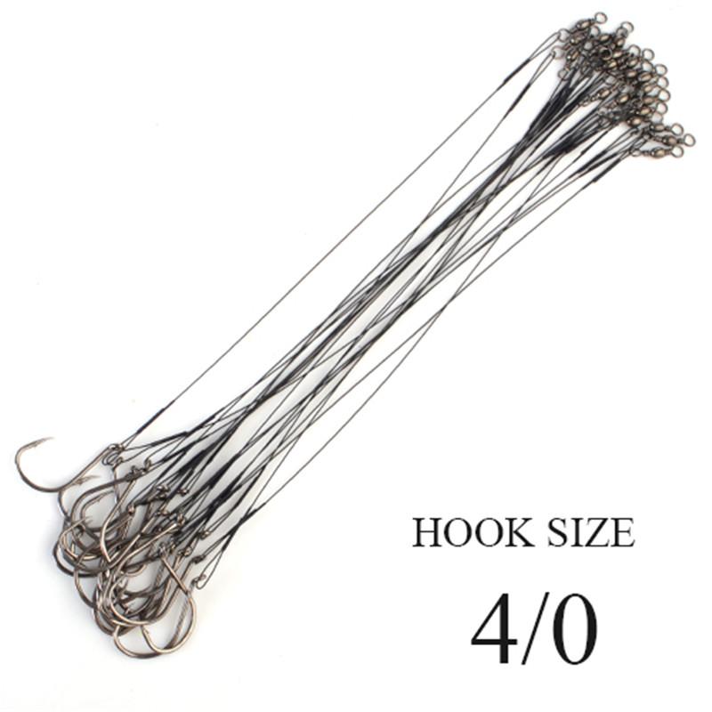 20 шт., 20 см, анти-укусная веревка для рыбалки, 40–80 фунтов, с аксессуарами для спиннинговой приманки для щуки и окуня