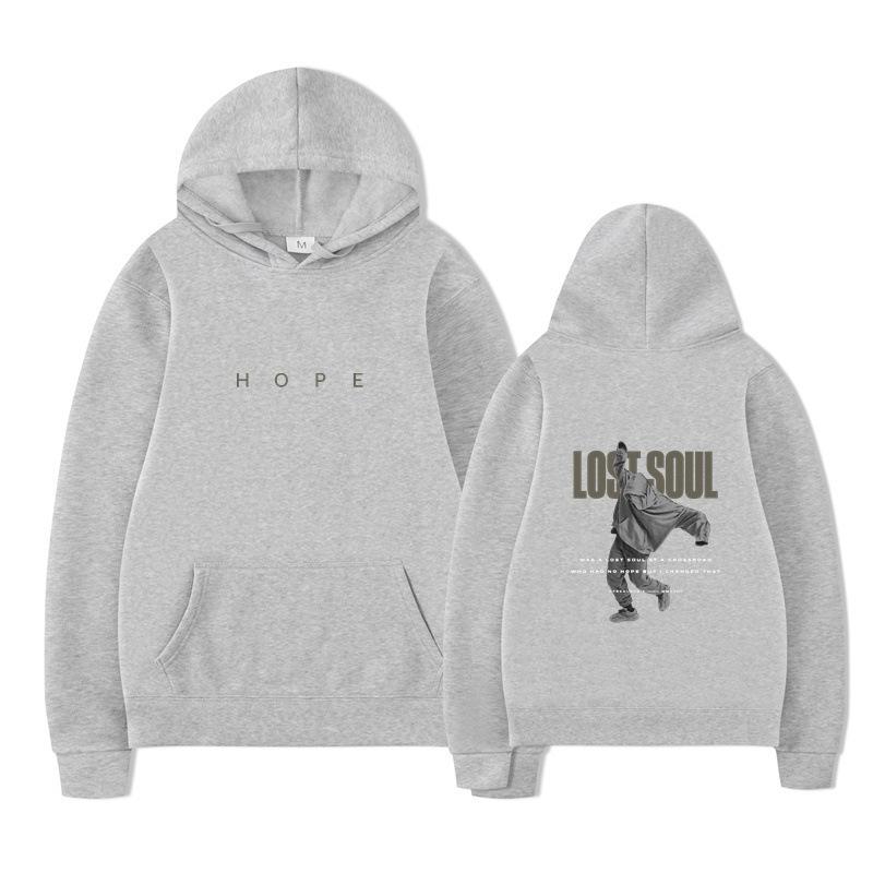 E-Commerce Hope Lost Soul Letter Print Men'S And Women'S Casual Sports Sweater, Fleece Sweatshirt