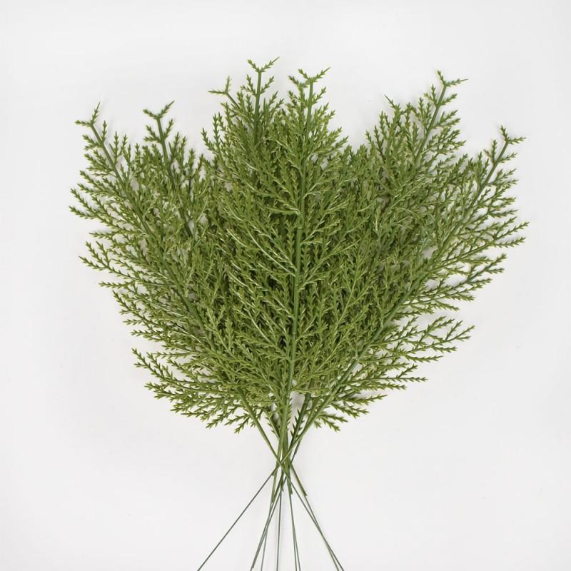 Plastic Single-Side 3D Cedar Branch Garland Christmas Wreath DIY Decor Holiday Home Party Decoration