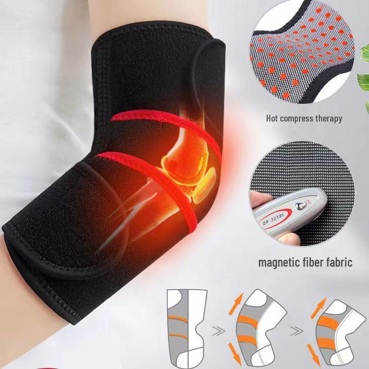 Mugwort Magnetic Therapy Elbow Support for Joint Pain Relief - Warm Compress for Sports & Fitness