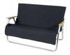 Bench Cover Bench Cover Flame Retardant Fabric with Back Pocket Black FIRE PROOF UP-2685