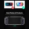 Для игровой консоли Nintendo Switch OLED прозрачный кристаллический чехол мягкий TPU Split защитный чехол