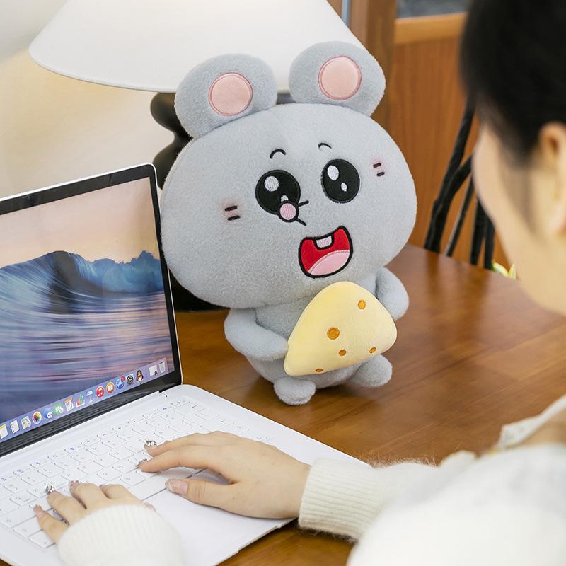 Новый Креативный Милый Мейдзи и Крыса Серия Объятия Банка для Риса Детский Подарок на День Рождения Подушка для Риса с Сыром