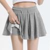 Танцевальная спортивная повседневная свободная мини-юбка с завязками на резинке для лета для йоги, дышащая юбка для бега, облегающая юбка А-силуэта