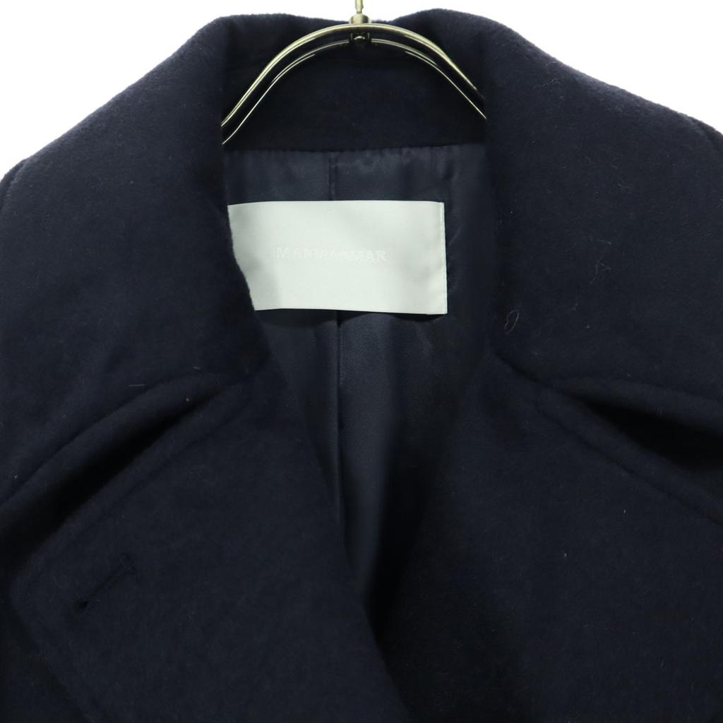 МАРМАРМАР Двубортное пальто с длинным рукавом черное Короткой длины Женское Б/у