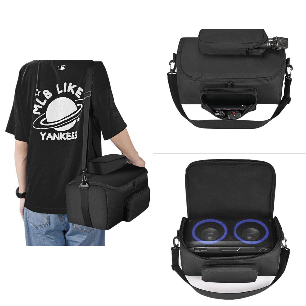 Bluetooth-compatible Speaker Case Adjustable Strap Protection Speaker Storage Accessories for W-KING T9-2 Party Speaker