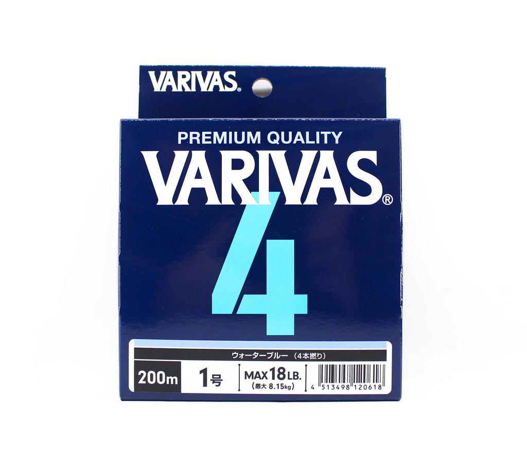 Varivas PE Line Varivas 4 X4 Синий 200 м PE 1 Макс. 18 фунтов (0618)