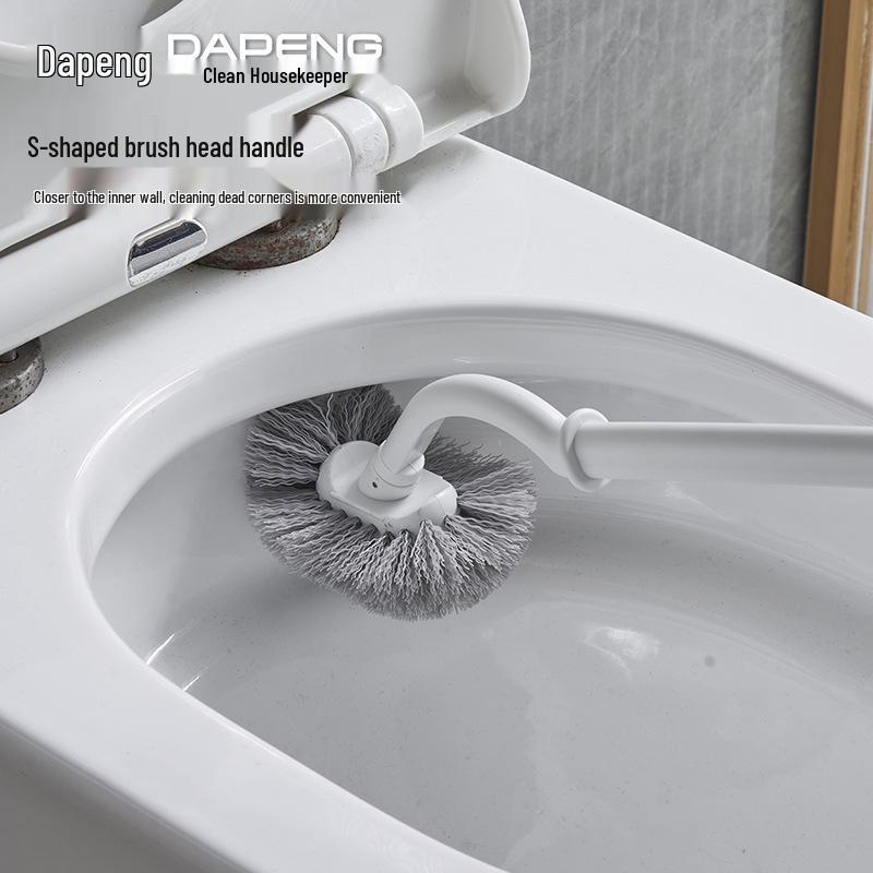 Toilet Brush & Holder Set, No-Drill, Ideal for Home, Hotel, Bathroom, Bidet Cleaning