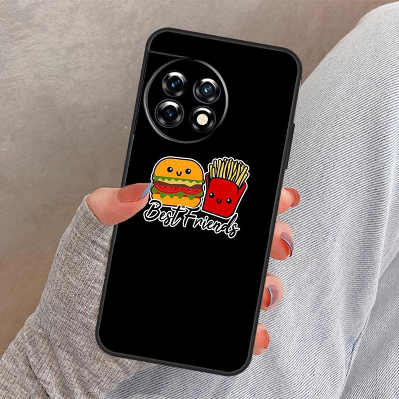 Чехол с рисунком Картофель фри Бургер Пицца для OnePlus Nord 4 3 CE 2 Lite N20 N10 N30 OnePlus 8T 10T 13 13R 12 12R 11 10 Pro Case