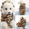 Pet Coat Jacket Puppy Tiger Stripes Hoodie Shirt Clothing Apparel