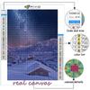 5D DIY Snow Scene Cross Stitch Rhinestones Diamond Drawing Embroidery Mosaic Home Decor