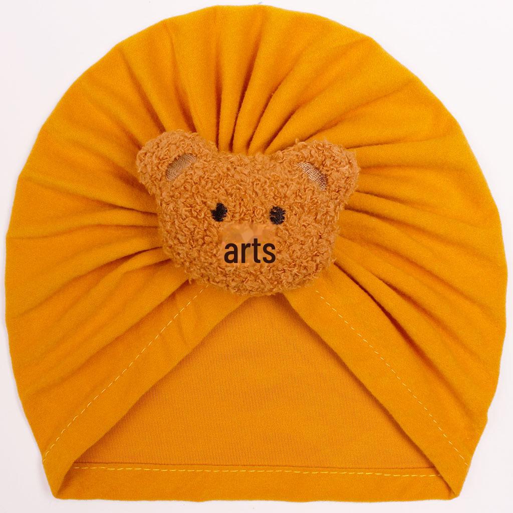European & American Baby Bear Baotou Hat for Infants - Warm, Protective Design for Girls