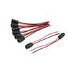 ACROPIX Car T5 Lamp Dashboard Indicator Light Socket Bulb Harness Wire Black 8pcs