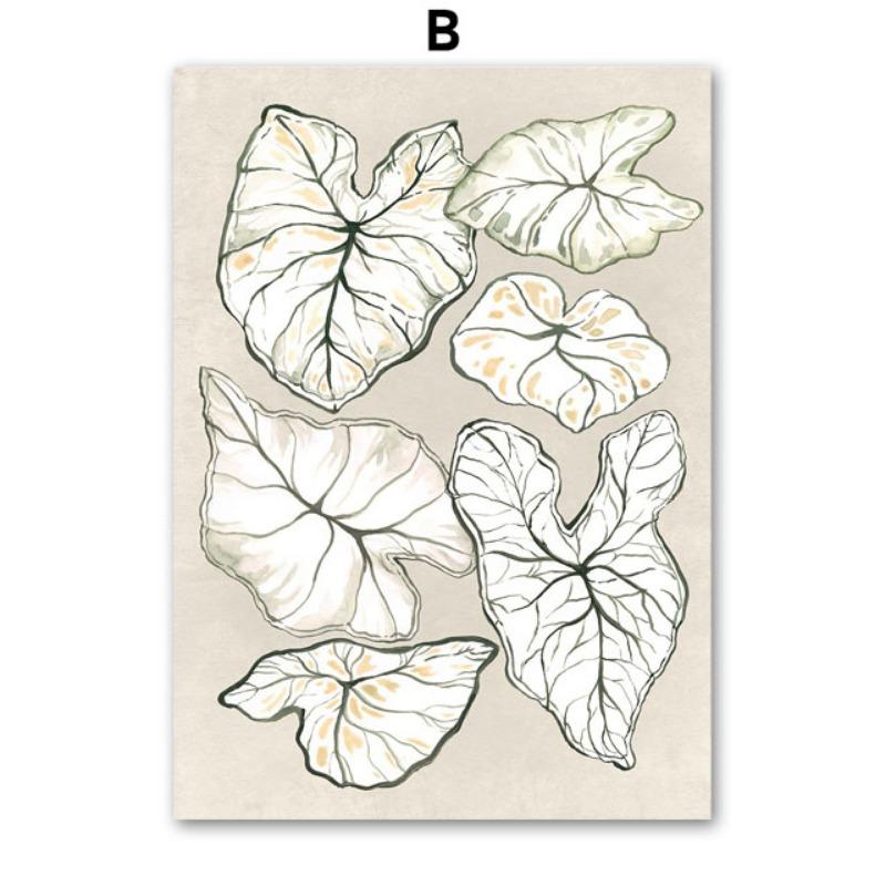 Девушка Чернила Зеленые Листья Парусник Пейзаж Цитата Настенное Искусство Холст Живопись Скандинавские Постеры И Принты Картины Для Декора Гостиной