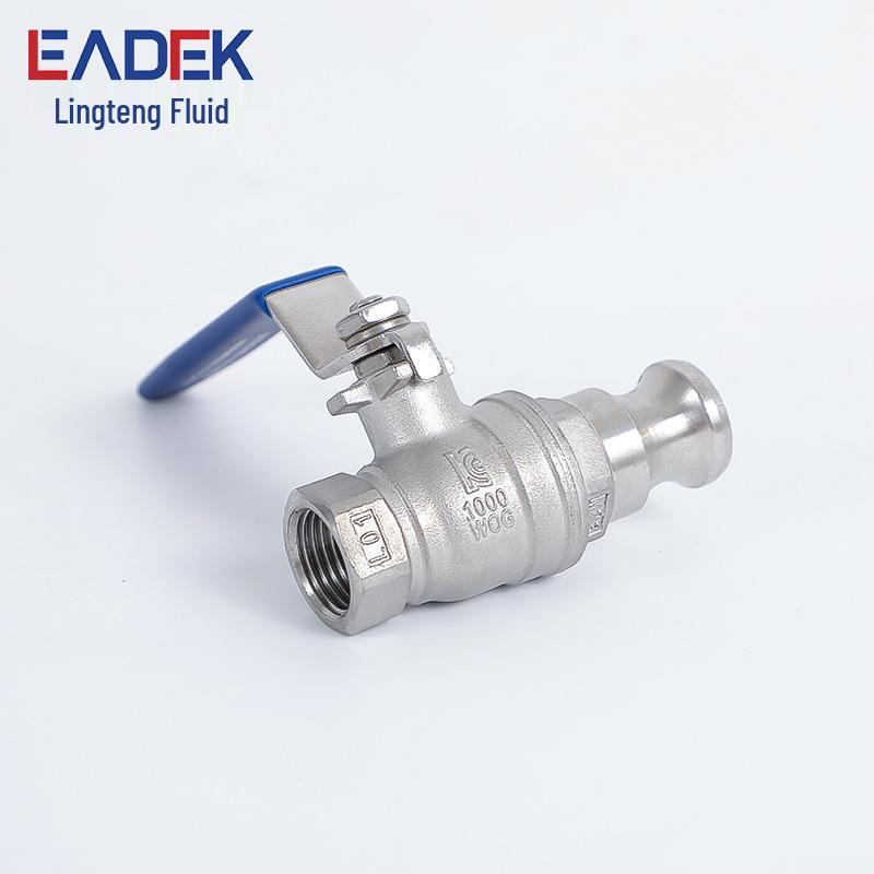 Ling Teng 2PC Quick Connect 304 Stainless Steel Ball Valve with Type 316 Internal Thread for Water Pipe Switch