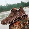 Men's Shoes Summer Rotating Button Thin Hollow Mesh Mesh Mesh Shoes Sports Casual Men's Running Tide Shoes