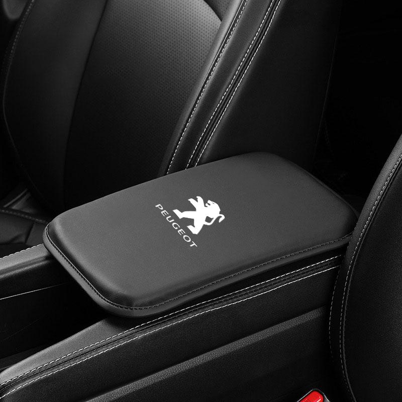 2026 Горячая Автомобильная Наклейка Кожаная Подушка Подлокотника Автомобиля Защитная Накладка Под Локоть Для Центральной Консоли Peugeot 206 207 307 3008 2008 308
