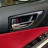For Lexus IS 2013-2022 300 350 Carbon Fiber Front Door Interior Handle Cover 2pc