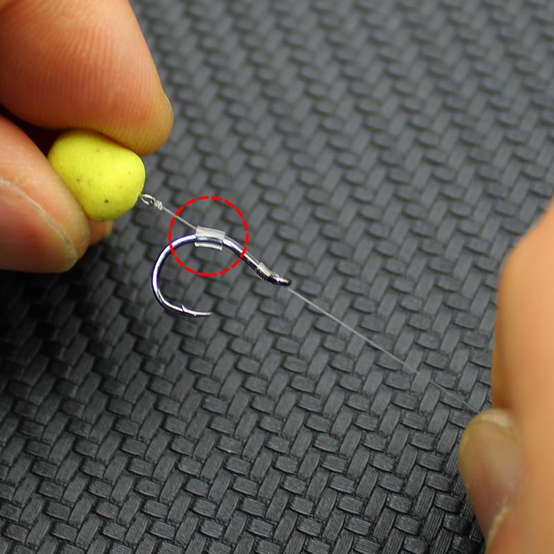 300 шт./кор. Аксессуары для ловли карпа, рукав для крючка-фидера, рукав с малым калибром, подходящий для крючка-фидера 6, 8, 10, 12 для рыболовных снастей