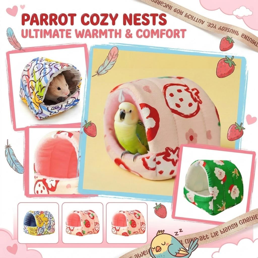 Warm Bird Winter Thickened Cotton for Parakeet Cockatiel Lovebirds