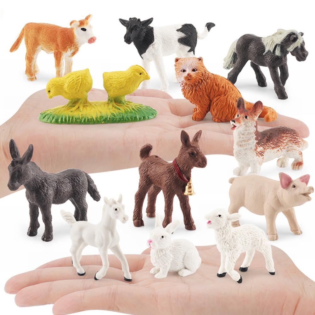 5# Animal Model Figurines Wildlife Farm Poultry Figure for Kids Boys Girls Toddl