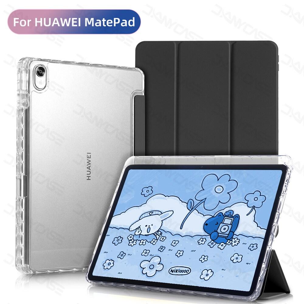 Чехол для планшета HUAWEI MatePad SE 11 дюймов 2024 HUAWEI MatePad 11,5 дюймов Honor X9 11,5 Прозрачная задняя крышка с держателем для карандаша Простой щедрый корпус