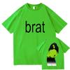 Charli XCX New Album Brat T Shirt 2024 Unisex/women Harajuku Vintage Graphic Tshirt Classic Unisex High Quality Cotton Tee Shirts