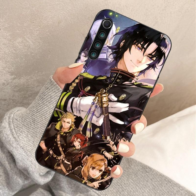 Guren Ichinose Cartoon Phone Case For Xiaomi Redmi Note 11 10 9T 8 7 Pro Redmi 10 9 9A 9C 8 7 6 Soft Black Phone Cover