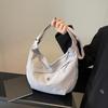Summer Large-capacity Crossbody Bag, Fashionable Shoulder Bag, Women's Commuting Backpack, Simple Dumpling Bag