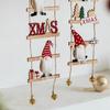 With Bells Climbing Ladder Santa Claus Pendants Cartoon Merry Christmas Decor  Party Favors