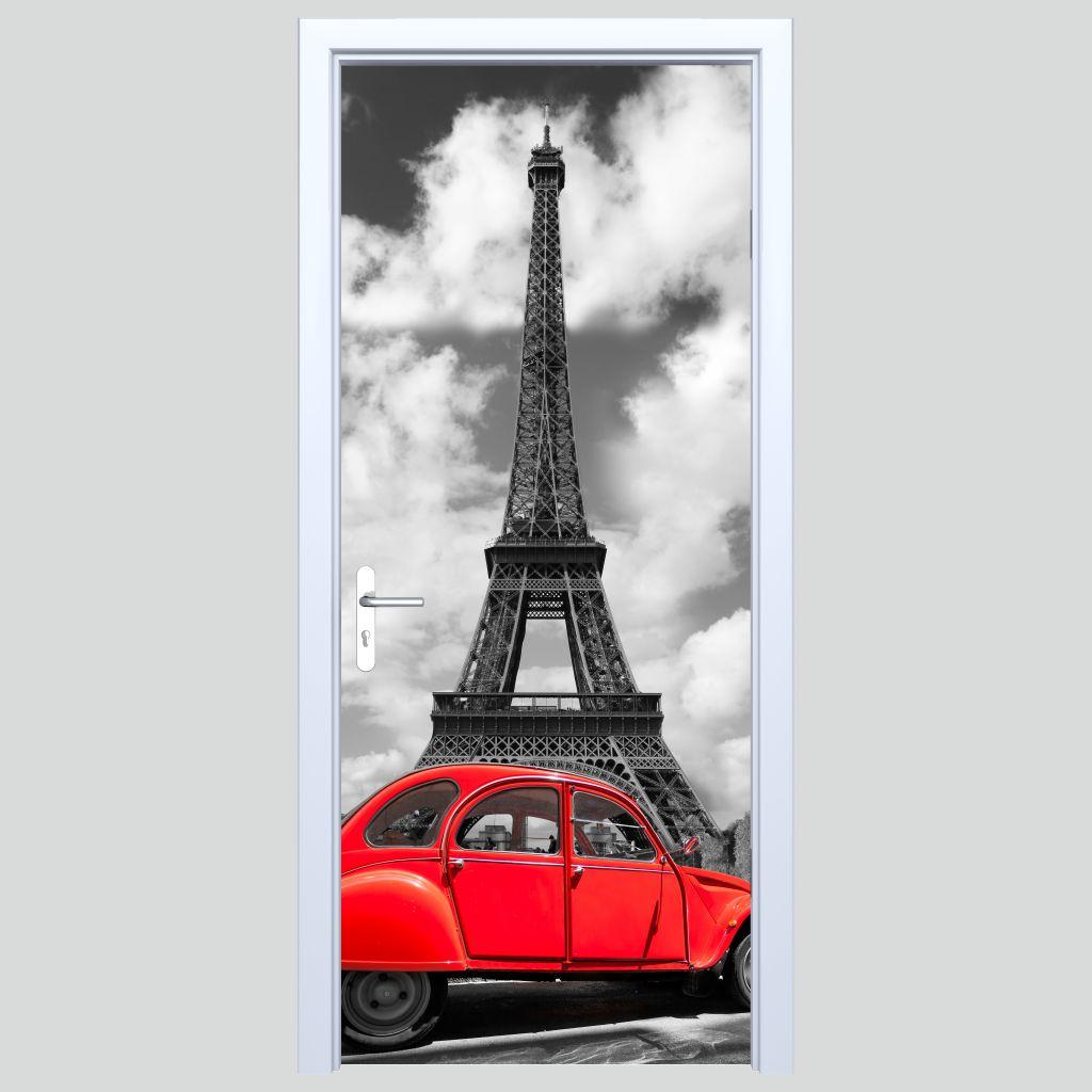 Eiffel Tower Fabric Door Sticker 021PD