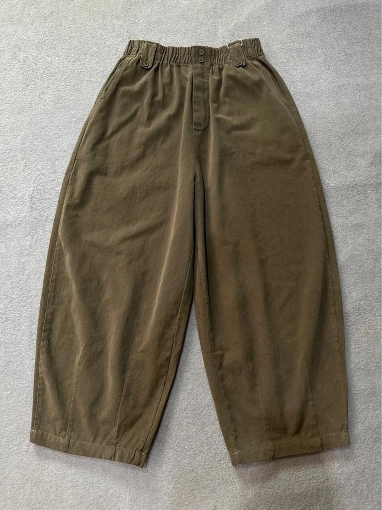 Johnature Хлопковые шаровары женские осенне-зимние эластичные свободные брюки с высокой талией широкие повседневные брюки с карманами