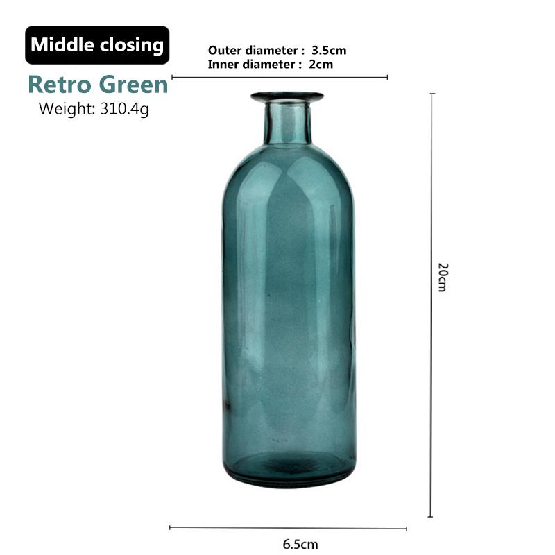 Стеклянная ваза для гостиной, сушеные цветы, скандинавский стиль, стеклянная прозрачная ваза с укропом, аксессуары для украшения дома, вазы для цветов для дома