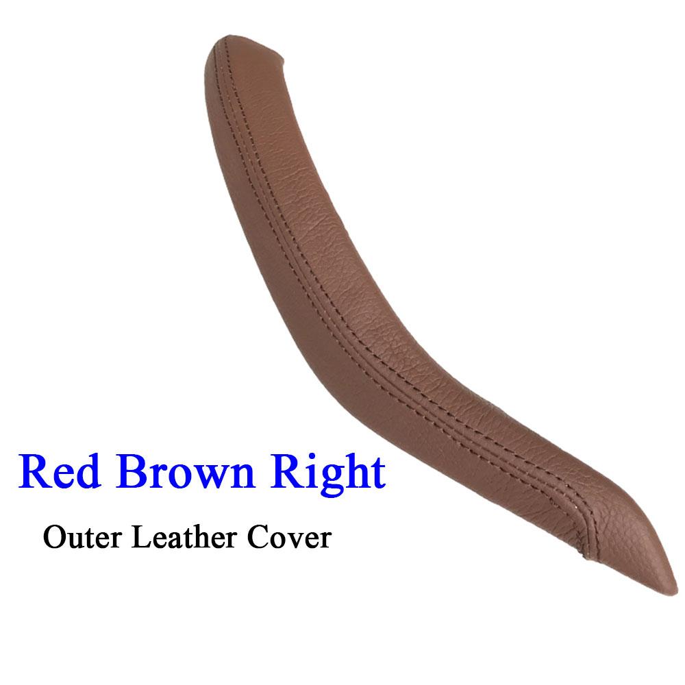 F15 F16 черная внутренняя кожаная ручка пассажирской двери, внешняя крышка, замена накладки для BMW X5 X6 2014 2015 2016 2017