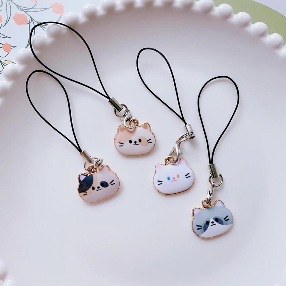 Charm Cat Phone Strap Ornaments Animal Phone Pendent Cellphone Rope Cat Phone Lanyard  Bag Pendant