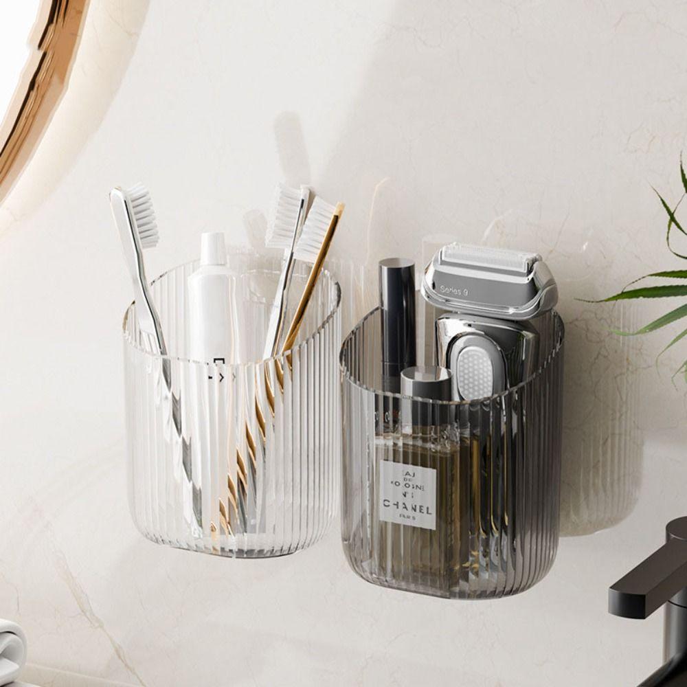 Multi-Functional Toothpaste Holder Punch-Free Cosmetic Storage Box Fashion Razor Storage Box