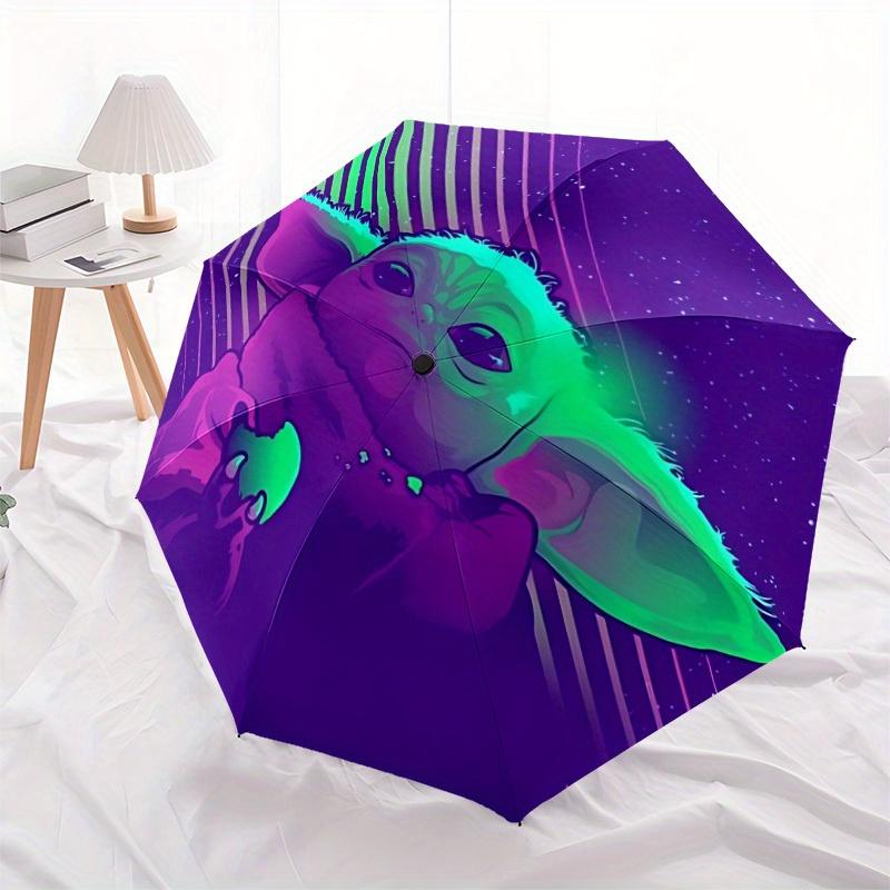 1pc Yoda Automatic Umbrella 8-Bone Design Compact Gear for Outdoor Travel,Perfect Gift for Friends' Birthdays yy250813041
