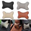 Universal Car Elastic Headrest Automobile Seat Neck Support Pillow Pu Leather Head Support Protector Backrest Cushion Interior