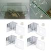 4Pcs Stainless Steel Fish Tank Support Bracket Aquarium Glass Cover Clip