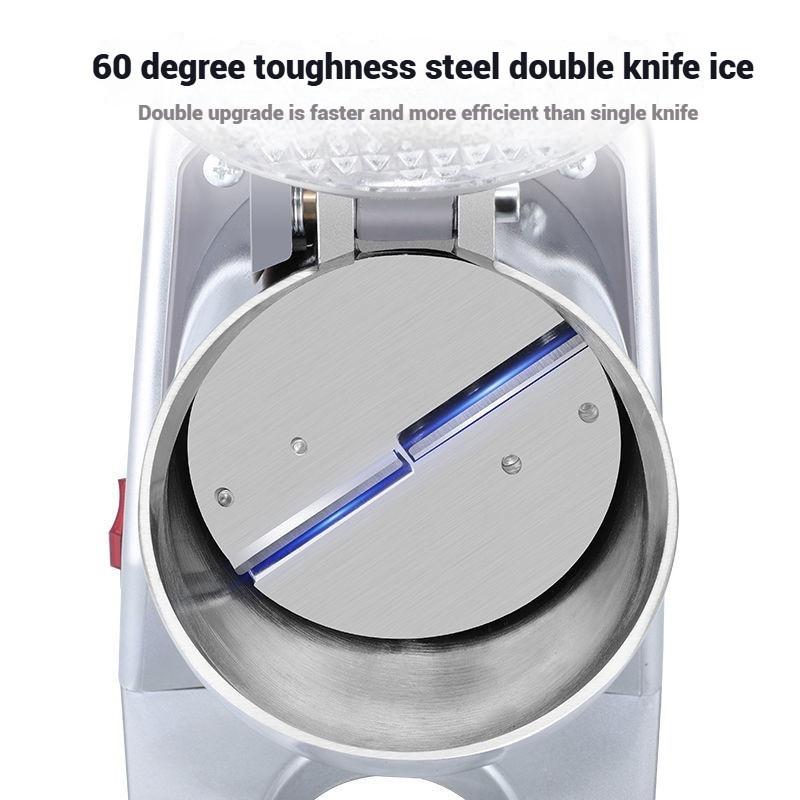 Kitchen Dessert Smoothie Making Machine Large Capacity High Efficiency Shaved Ice Maker Household Ice Breaker