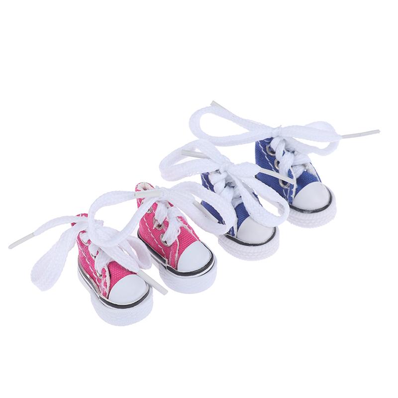 3,5 см Мини Пальчиковая Обувь Холщовая Игрушечная Обувь Милая Обувь для Куклы 1/6 Обувь для Скейтборда