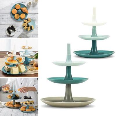 Съемная трехслойная подставка для фруктового торта, элегантная тарелка для выпечки для свадебной вечеринки