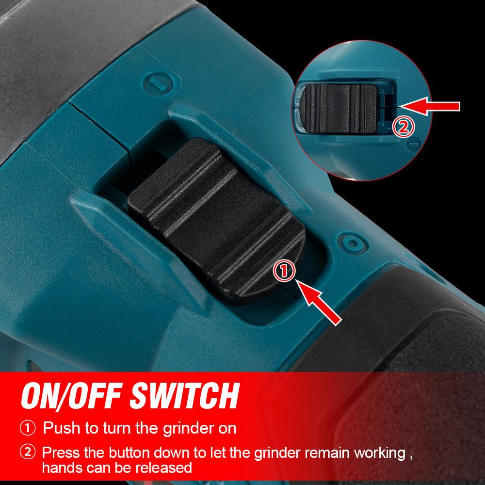 Бесщеточная шлифмашинка 6 мм 2000 Вт Электрическая аккумуляторная с регулируемой скоростью Роторные инструменты Для аккумулятора 18 В 35000 об/мин