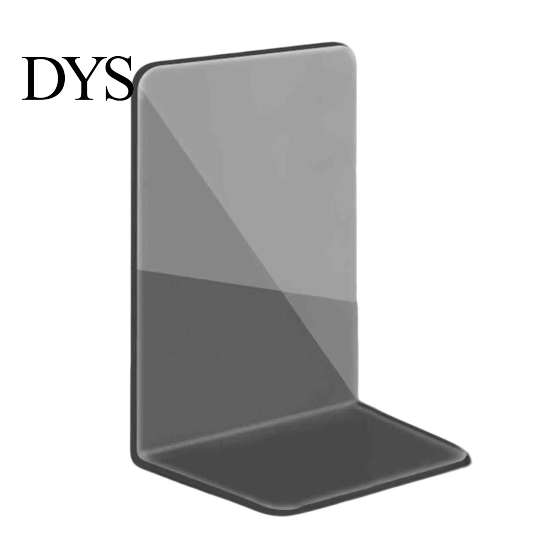 Decorative Book Organizer for Desk 1 Pc Clear Bookend Heavy Book, Acrylic Shelf Organizer, Vertical Workstations L Shaped Stopper Bedroom Library