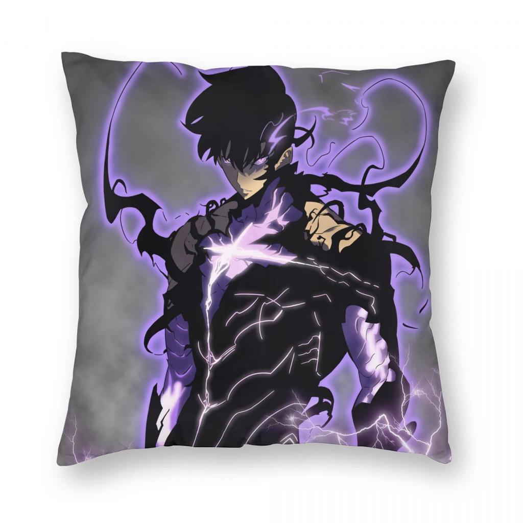 Solo Leveling Shadow Master Pillowcase Soft Polyester Cushion Cover Decoration Pillow Case Cover Home Zipper 45*45cm