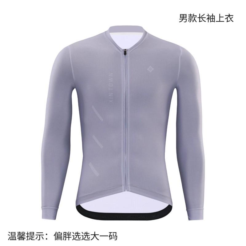 Mens Womens Cycling Jersey Long Sleeve Quick Dry Breathable Bike Shirt Road