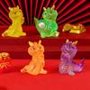 Small Transparent Resin Dragon Ornaments Chinese Zodiac Auspicious Dragons  Children