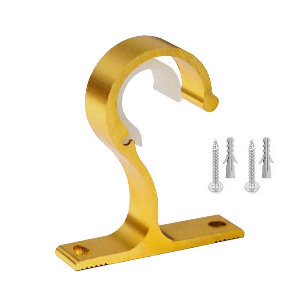 1Pc Aluminum Alloy Curtain Rod Brackets Home Ceiling Drapery Hanging Rack  For Kitchen Living Room