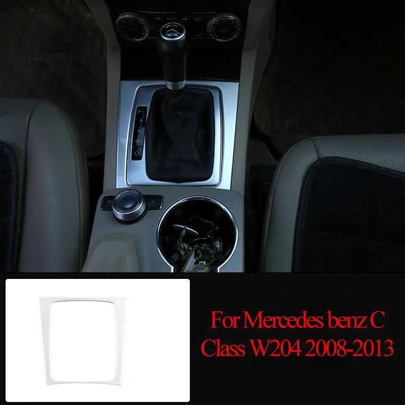 АБС Серебристый Для Mercedes benz C Class W204 C180 C200 2007-2013 Украшение Салона Автомобиля Накладки Наклейки Авто Аксессуары